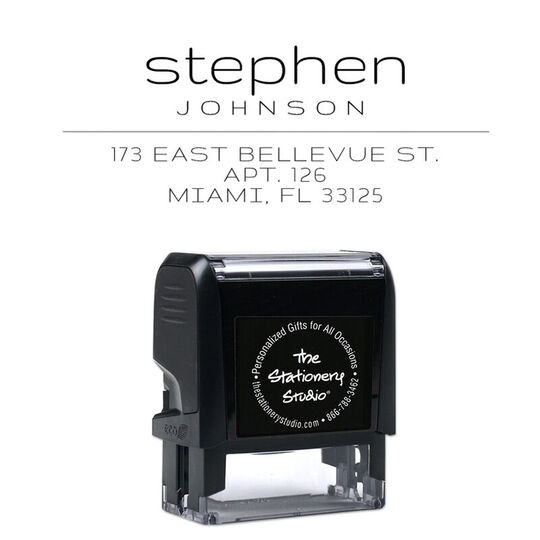 Contempo Address Rectangular Self Inking Stamper